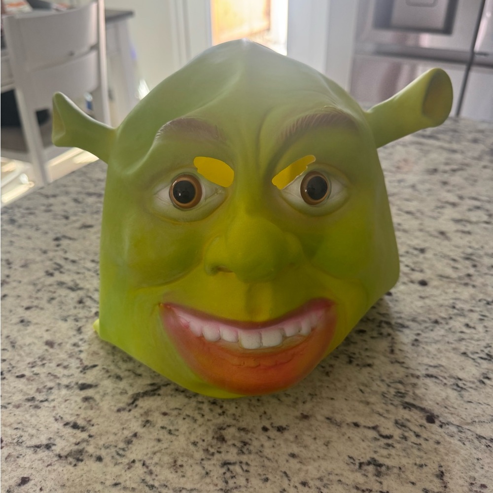 Green Shrek Mask and shirt